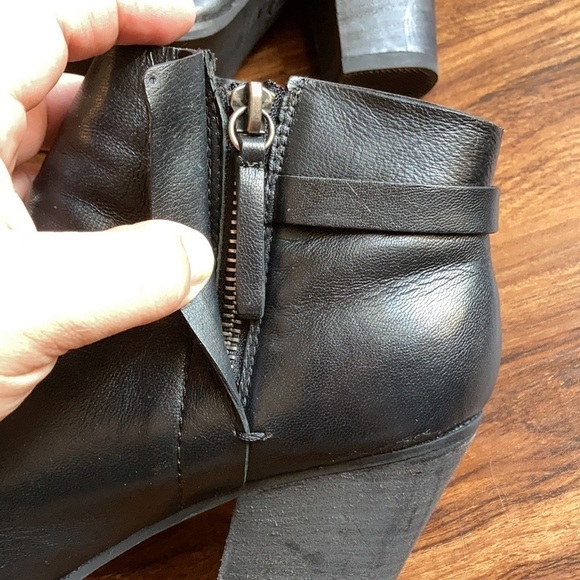 Joe’s Jeans black leather Avryl cut out boots size 8.5 - Picture 4 of 12